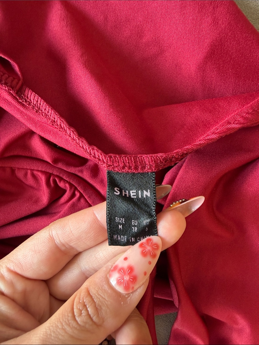 Women’s Cross-Front Bralette in Raspberry - Picture 2 of 3